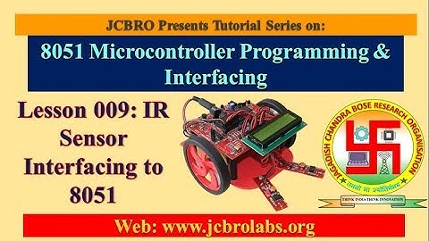 Lesson 9: IR Sensor/Obstacle Detector Interfacing to 8051