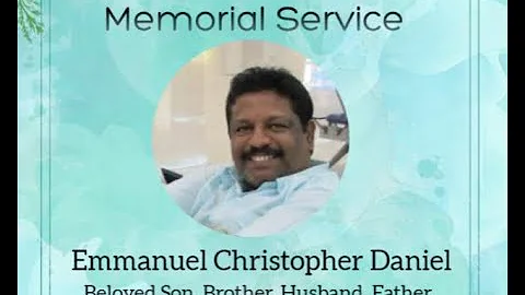 Memorial Service of Bro. Emmanuel Christopher Dani...