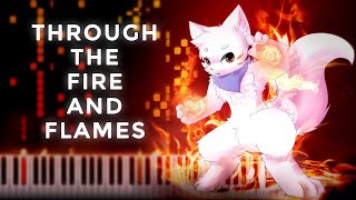 Through the Fire and Flames | DRAGONFORCE INSANE PIANO TUTORIAL chords