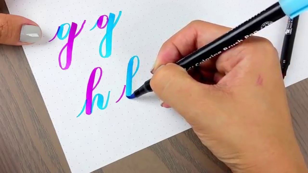 Improve your letters with this easy brush pen method