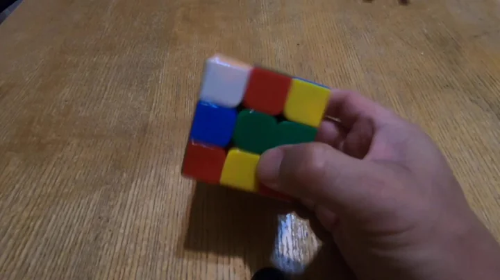 One Handed Rubiks Cube Solve.