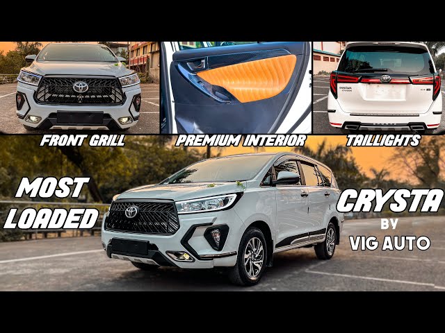 Innova CRYSTA Modified With Front Grill, Taillights & Much Much More ||  Amazing Look 🔥|| 📞7977662321 - YouTube