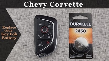 How to DIY Replace Change a 2020 - 2024 Chevy Corvette Key Remote Fob Battery