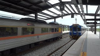 4634次區間車壽豐站(高架)2A月台停車(EMC548)(交會303次自強號)