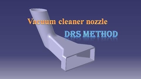 Vacuum cleaner nozzle in CATIA V5 || CATIA V5 Tutorial || Part Modelling