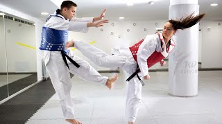 Taekwondo Girls Amazing Tricking Kicks and Awesome Skills