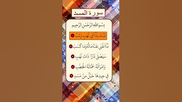 ماهر المعيقلي  سورة المسد