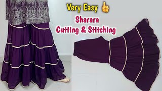 Very Easy Sharara/Gharara Cutting and Stitching For Beginners/Plazo Cutting and Stitching screenshot 5