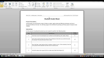 CIS 120 Grader Project CH 5 Excel 4 Steps 1-4