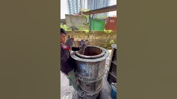 THE MAKING OF CONCRETE PIPE CULVERT  FB MALAYSIA MACHINE #shorts #culvertpipemachine #modernmachine