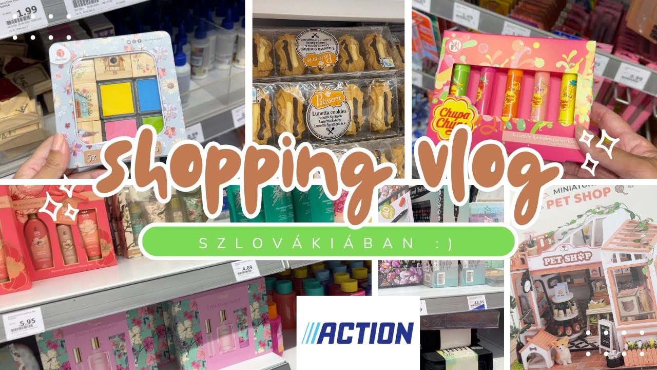 SHOPPING VLOG | SZLOVÁKIÁBAN🇸🇰 | ACTION 🛍️🤑