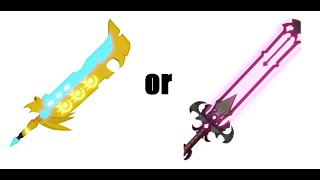 Rageblade vs Void Sword in Roblox Bedwars