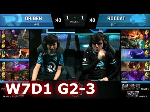 ROCCAT vs Origen | Game 3 S7 EU LCS Spring 2017 Week 7 Day 1 | ROC vs OG G3 W7D1 1080p