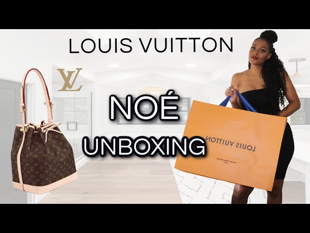 LOUIS VUITTON NOE BAG UNBOXING, REVIEW