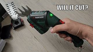 PARKSIDE 4V Cordless Combi-Shear PGSA 4 C4 (from Lidl or Kaufland) - unboxing and quick test