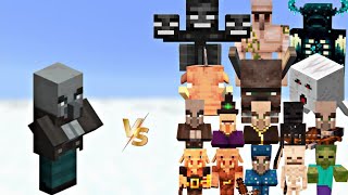 Actually Starting Minecraft all mobs vs vindicator fight #minecraft #viral