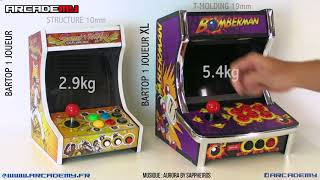 Comparatif mini bartop 1 joueur #arcademy