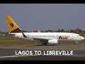 TRIP REPORT | ASKY AIRLINES - ECONOMY | LAGOS TO LIBREVILLE | TWO LOUNGES | BOEING B737