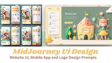 I designed a Kindergarten Ui in just 8 minutes - MidJourney Ui Design Prompts - MidJourney Web Ui