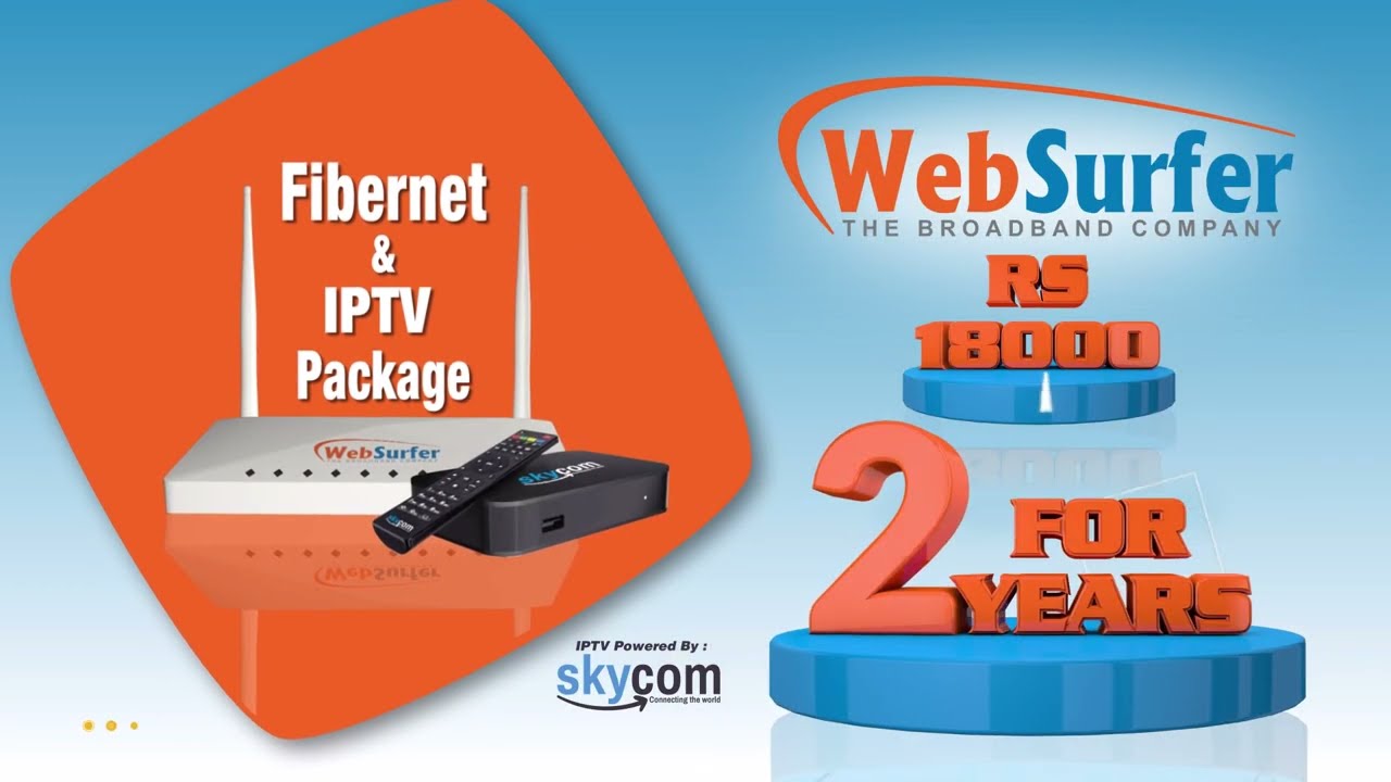 Websurfer ISP. Fiber Internet and IPTV offers.