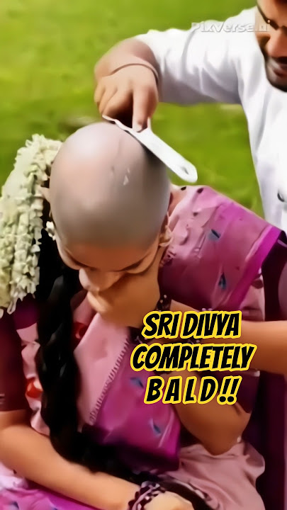 #SRIDIVYA GOES #BALD #headshave #hairstyle #haircut #ai #hair #tollywood #mottai #gundu