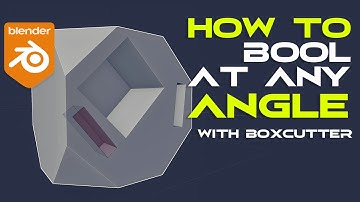 How to Boolean at ANY ANGLE with Boxcutter - Blender tutorial