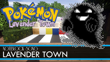 Pokemon - LAVENDER TOWN - Minecraft Note Block Song