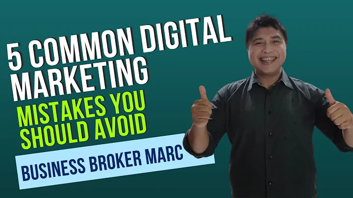 5 Common Digital Marketing Mistakes You Should Avoid | Business Broker Marc Bate