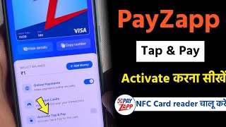 How to enable active tap & pay payZapp wallet | prepaid wallet tap and pay option chalu kaise karen screenshot 3