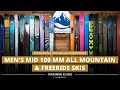 2024 mens mid100 mm freeride ski comparison with skiessentialscom