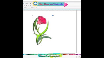 How to create a Flower in coreldraw #art #shorts #flowers