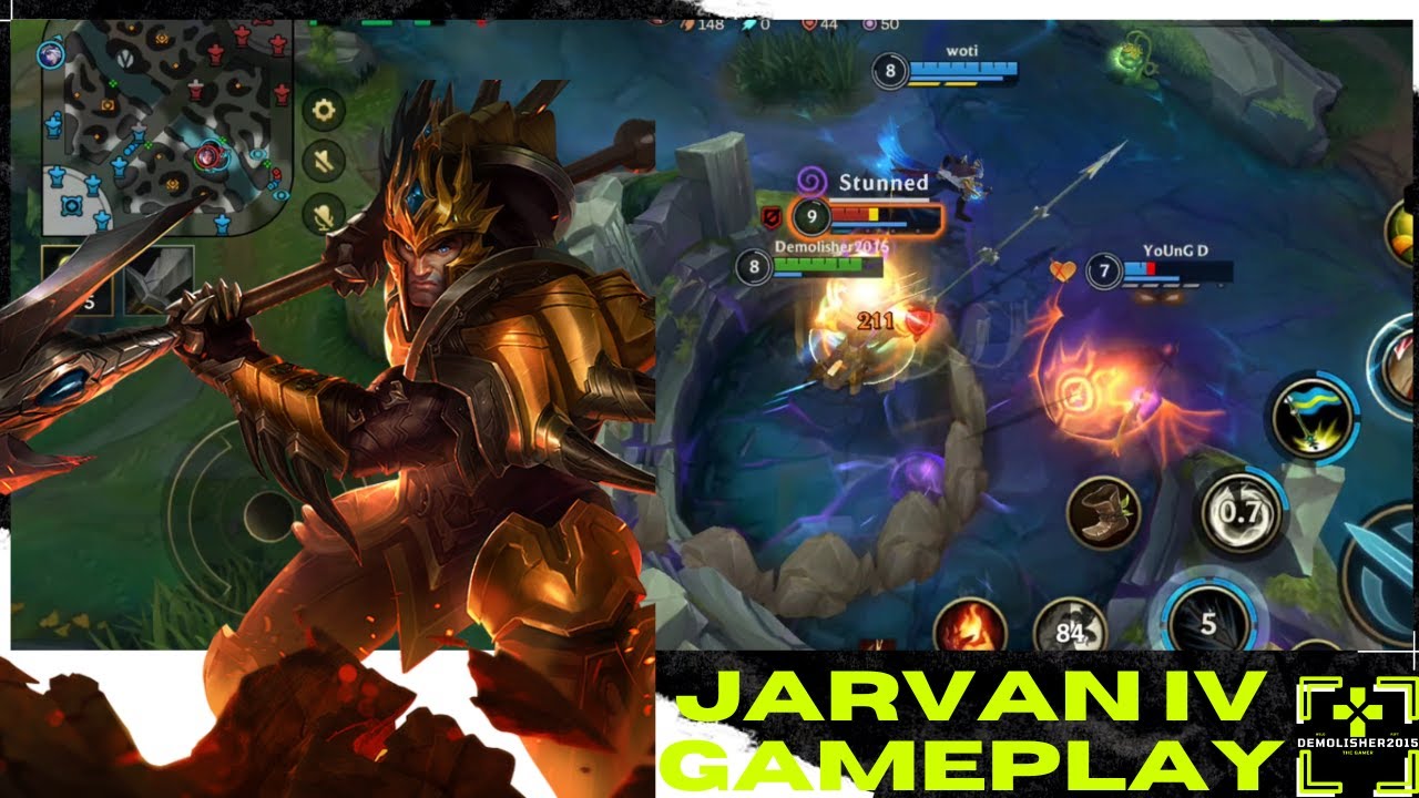 WILD RIFT - JARVAN IV BARON LANE GAMEPLAY!