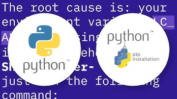 pip install - locale.Error: unsupported locale setting