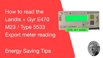 How to read export reading on Landis & Gyr smets2 meter