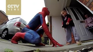 Amazing Spiderdad Spiderman Surprise For Ailing 5-Year-Old Boy