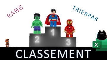 Classement avec Excel : utilisez les fonctions RANG, EQUATION.RANG et TRIERPAR