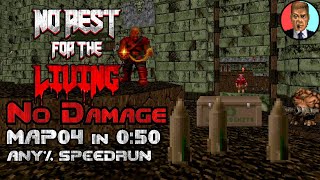 [World Record] No Damage Speedrun of No Rest For The Living Map 04 in 0:50