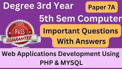 Degree 5th sem computer paper 7A important questions with answers *Unit-1,2* #bsccomputerscience