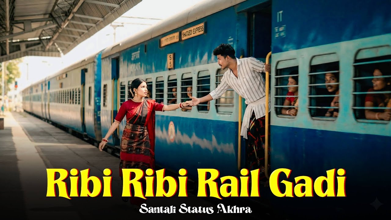 Ribi Ribi Rail Gadi | Santali Romantic Cover Song | AI Generated | Santali Status Akhra