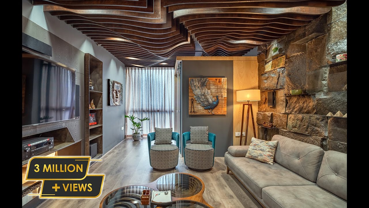 Image showcasing #3BHK Ultra Luxury Interior Design Apartment in Pune by Designs Bank ...