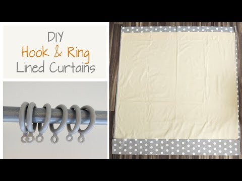 How To Make Lined Curtains Simple Sewing Instructions For Hook Ring Beginners You