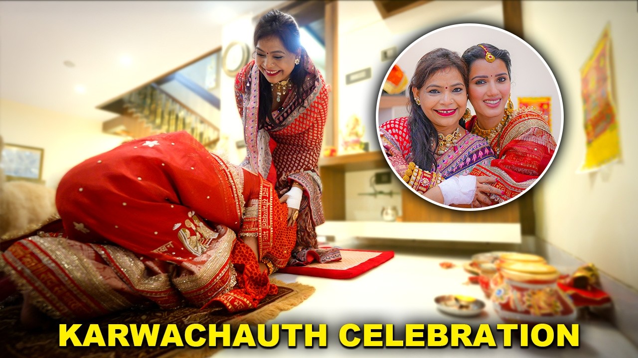 Hamara Karwachauth Celebration 🎉 🥺
