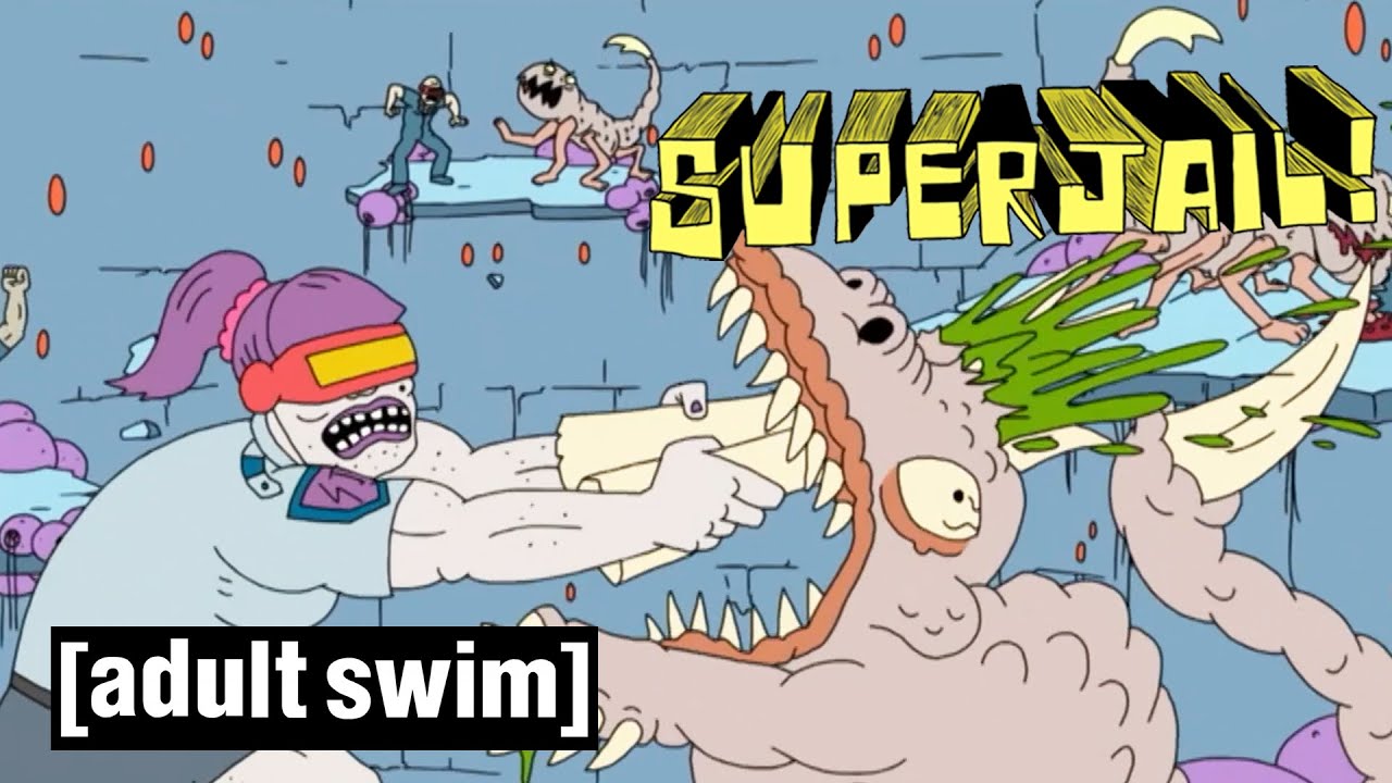 Superjail | VR Jail Fight | Adult Swim UK 🇬🇧
