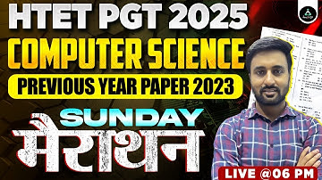 Class-1 | HTET PGT Computer Science Previous Year Paper 2023| HTET PGT Computer Science Marathon