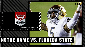 Notre Dame Fighting Irish at Florida State Seminoles | Full Game Highlights