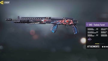 NEW SKS - TECHNIC TURRET IS DOPE OR WOT? 26 kills #skstechnicturret #epicwepon #codmobile