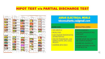 HIPOT TEST  v/s PARTIAL DISCHARGE  TEST