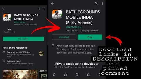 How to download Battlegrounds mobile India early access | link in description