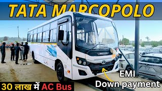 2025  New TATA 912 Marcopolo 51 seater bus review, price💰, specifications, average 👍💪