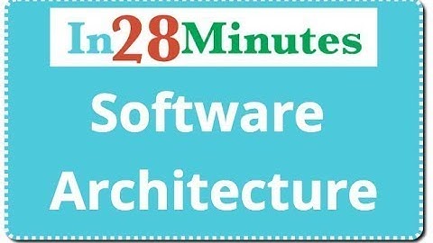 Introduction to Software Architecture In 3 Minutes